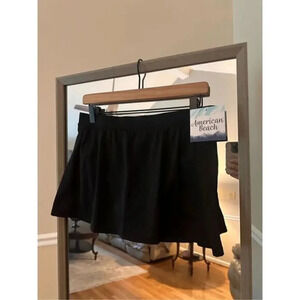 American Beach Swim circle Skirt NWT Black Size 14‎